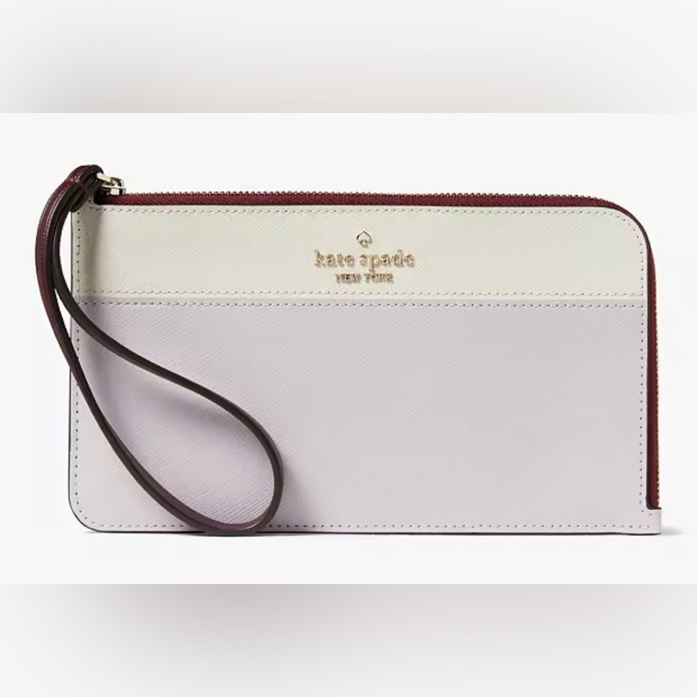 NWT KATE SPADE Lucy Medium L-Zip Wristlet . Moonlight multi.